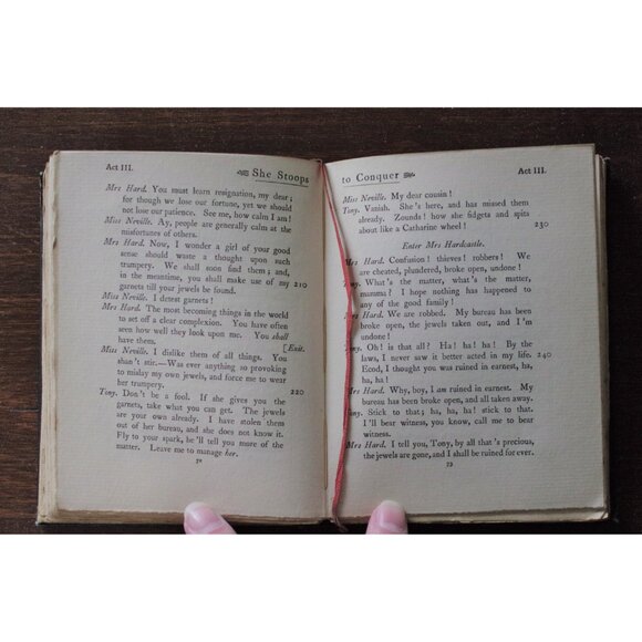 Antique Book "She Stoops to Conquer" by Oliver Goldsmith J. M. Dent and Co. 1902 - Picture 7 of 9